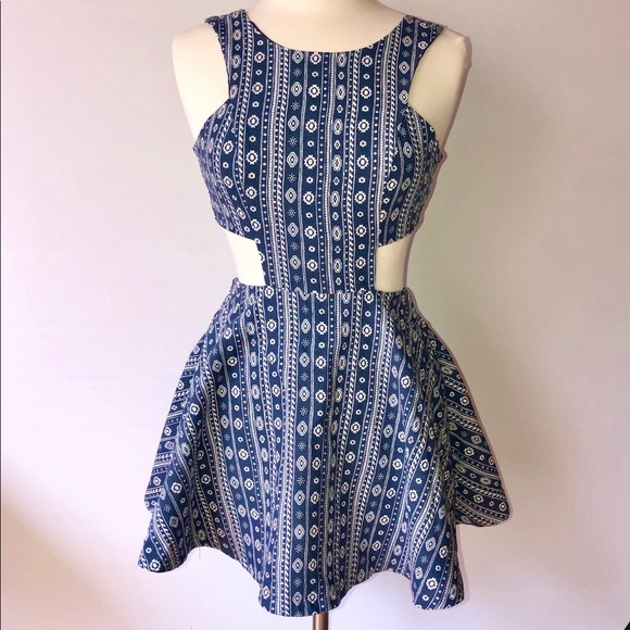 Lucca Couture Dresses & Skirts - Lucca Couture Navy Cutout Dress Women’s Size XS
